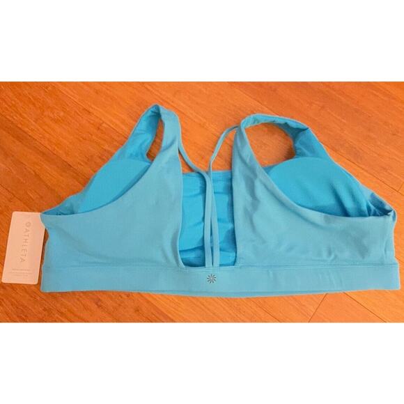 LOT OF 2 NWT Athleta Exhale Bra 3X D-DD-Santorini Blue AND Opaque Lilac $98 - Picture 6 of 10